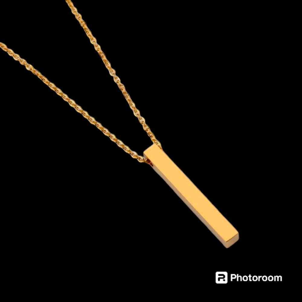 Gold bar Necklace